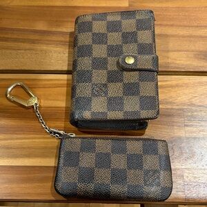 Authentic Damier Wallet and Coin Pouch